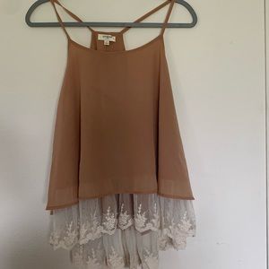 Umgee Sheer Lace Blouse Size Small